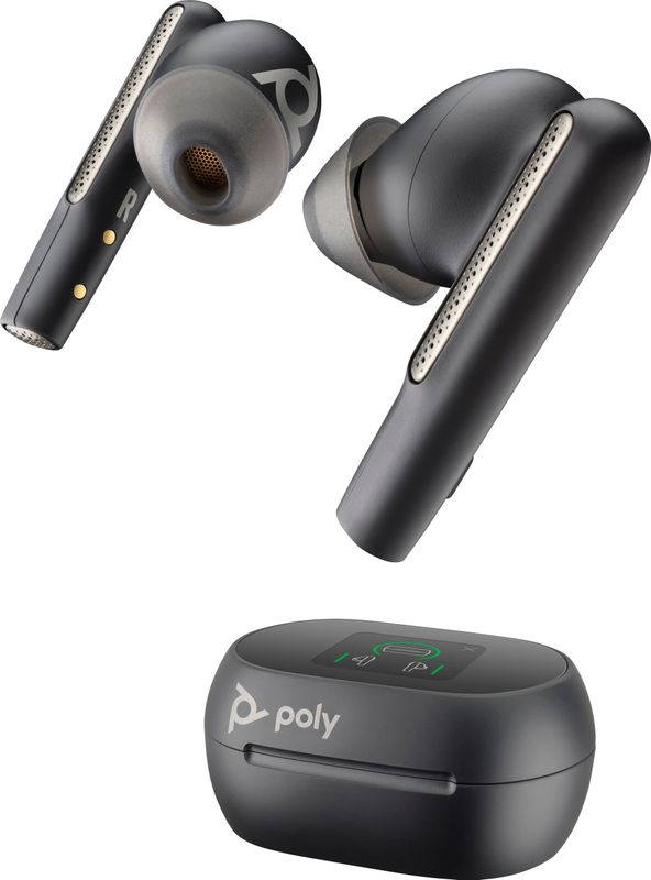 Poly - Voyager Free 60+ - Draadloze Oordopjes - Zwart - Inclusief USB-C Adapter