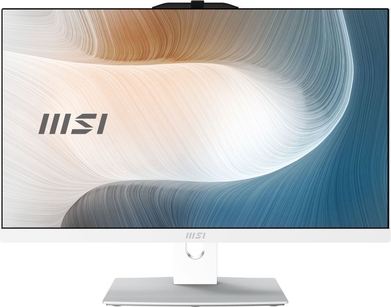 MSI Modern AM242TP 1M-1228EU All-in-One PC/workstation Intel Core 5 120U 60,5 cm (23.8") 1920 x 1080 Pixels Touchscreen Alles-in-één-pc 8 GB DDR5-SDRAM 512 GB SSD Windows 11 Pro Wi-Fi 6E (802.11ax) Wit