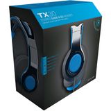 Gioteck TX 30 - Gaming Headset - Zwart en Blauw - 40 mm Driver Surround Sound