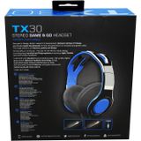 Gioteck TX 30 - Gaming Headset - Zwart en Blauw - 40 mm Driver Surround Sound