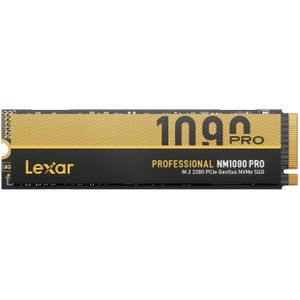 Lexar - NM1090 Pro - SSD - 4000 GB - M.2 2280, Leessnelheid tot 14.000 MB/s, Schrijfsnelheid tot 13.000 MB/s