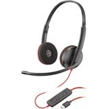 HP - Blackwire C3220 - Stereo USB-C Headset - Zwart - Inclusief Carry Case