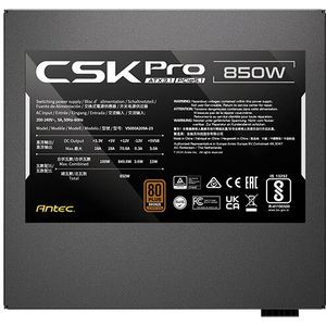 Antec - CSK850 PRO - Voeding - 850W - ATX3.1 Semi-Modular - 80 PLUS Bronze
