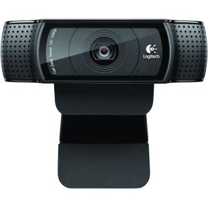 Logitech Webcam HD Pro C920 C920, 1920 x 1080 pixels,  1080p,720p, H.264,M-JPEG, USB 2.0, Black, Clip/Stand