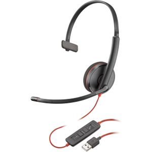 Poly - Blackwire 3210 - Headset - Zwart - USB-A