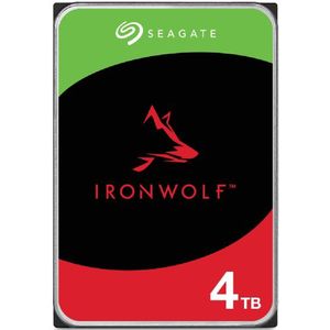 Seagate NAS HDD 4TB IronWolf 5400rpm  6Gb/s SATA 256MB cache  3.5inch 24x7 CMR for NAS and RAID rackmount systems BLK