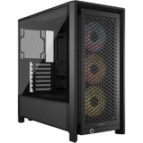 Corsair 4000D RS - Mid-Tower PC Behuizing - Zwart - Hoog Airflow