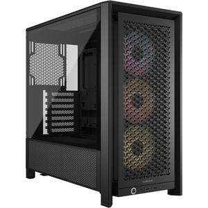 Corsair 4000D RS - Mid-Tower PC Behuizing - Zwart - Hoog Airflow