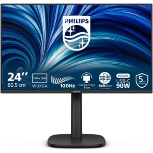 Philips - 3000 Series - Computer Monitor - Zwart - 61,2 cm (24,1 inch) - 1920 x 1200 Pixels - WUXGA - LCD