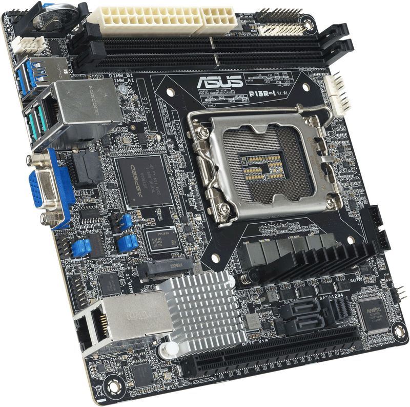 ASUS P13R-I - Moederbord - mini ITX - LGA1700 - C262 Chipset - USB 3.2 Gen 1, Gen 2 - Gigabit LAN