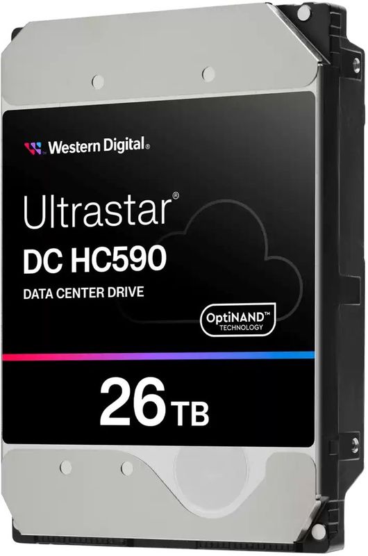 Western Digital - DC HC590 - Interne Harde Schijf - 26 TB - 7200 RPM - 3.5" SATA