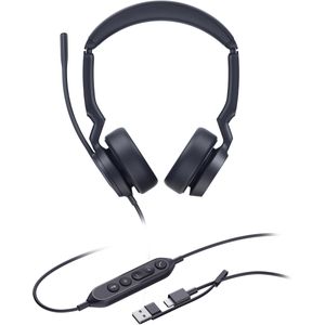 Yealink - UH 44 Serie - Kantoorheadset - Zwart - Bedraad - USB-A