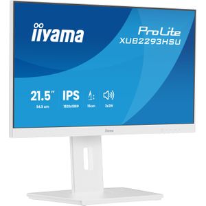 Iiyama ProLite XUB2293HSU-W7 - LCD Monitor - Wit - 21.5 inch - Full HD - IPS Paneel - 1 ms Responstijd