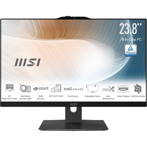 MSI Modern AM242TP 1M-1230EU - Alles-in-één-pc - Zwart - 60,5 cm - Intel Core 3 - 8 GB DDR5-SDRAM - 256 GB SSD - Windows 11 Pro
