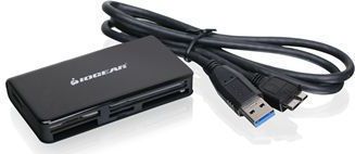 IOGEAR - GFR381 - Geheugenkaartlezer - Zwart - USB 3.2 Gen 1