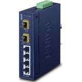 IGS-620TF - Ethernet-Switch - 6-Poorts - IP30 - Robuust