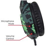 Verbatim Surefire Skirmish Headset - Over Ear - Gaming - Zwart Groen