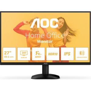 AOC Q27B35E - QHD Monitor - 27 inch - IPS - 2560 x 1440 Pixels - 1 ms Responstijd