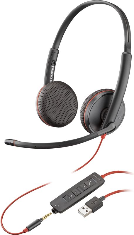 HP - Blackwire 3225 - Headset - Zwart - Bedraad - USB-A