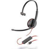 Poly Blackwire 3210 Headset Bedraad Hoofdband Kantoor/callcenter USB Type-A