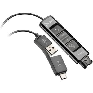 Poly DA85 USB to QD Black Adapter TAA Interface-adapter