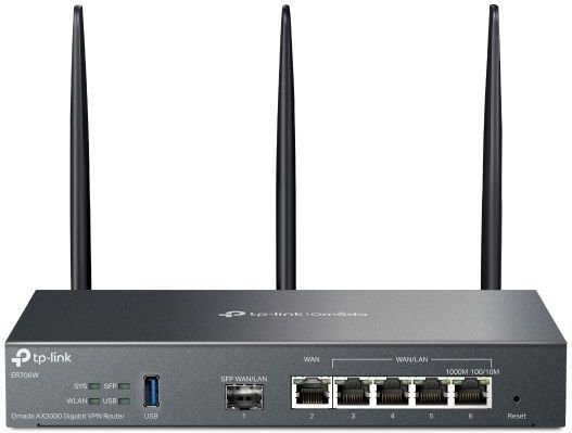 TP-Link - ER706W - Draadloze Router - Zwart - Gigabit Ethernet - Dual-band 2.4 GHz / 5 GHz