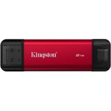 Kingston Technology Dual Portable USB Type-A / USB Type-C 3.2 Gen 2 (3.1 Gen 2) Zwart, Rood