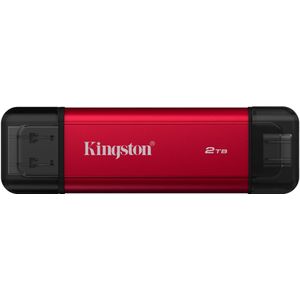 Kingston Technology Dual Portable USB Type-A / USB Type-C 3.2 Gen 2 (3.1 Gen 2) Zwart, Rood