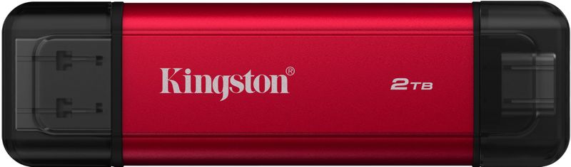 Kingston Technology Dual Portable USB Type-A / USB Type-C 3.2 Gen 2 (3.1 Gen 2) Zwart, Rood