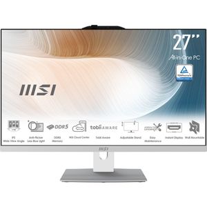 MSI Modern AM272P 1M-846EU - All-in-One PC - Wit - 27 inch - Intel Core 7 - 16 GB DDR5 - 1 TB SSD - Windows 11 Pro