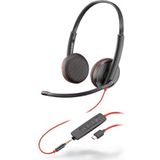 Poly - Blackwire C3225 - Kantoorheadset - Zwart - Bedraad - USB-C
