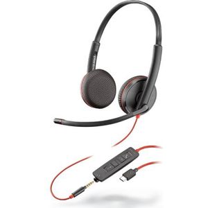 Poly - Blackwire C3225 - Kantoorheadset - Zwart - Bedraad - USB-C