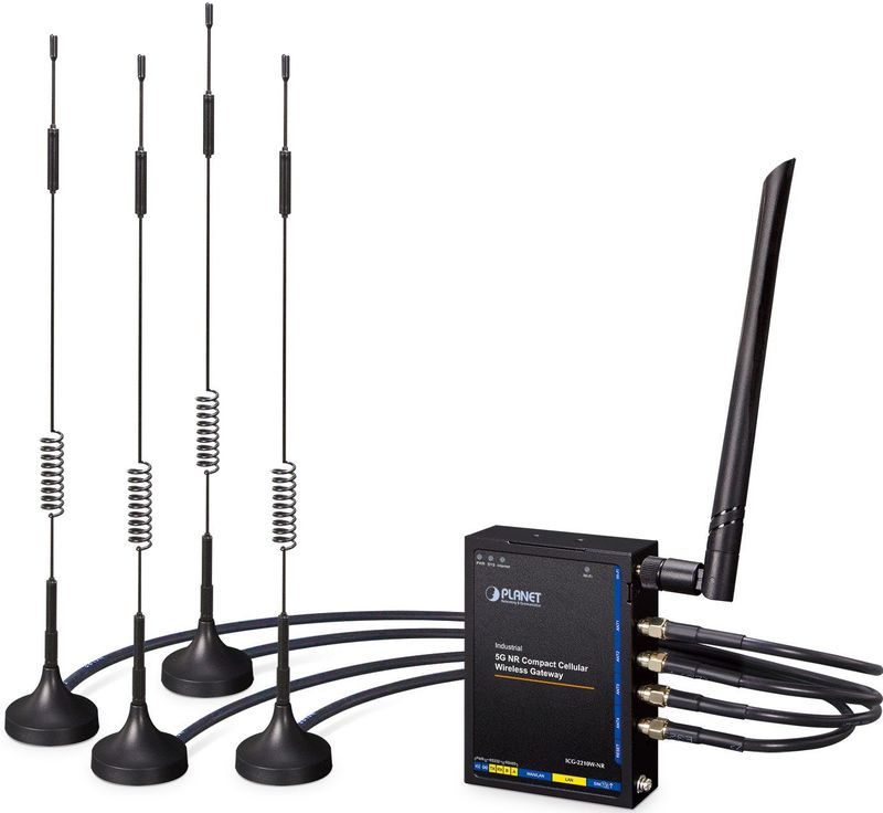 Planet - Industrial 5G NR Compact - Router - Zwart - Metalen Behuizing