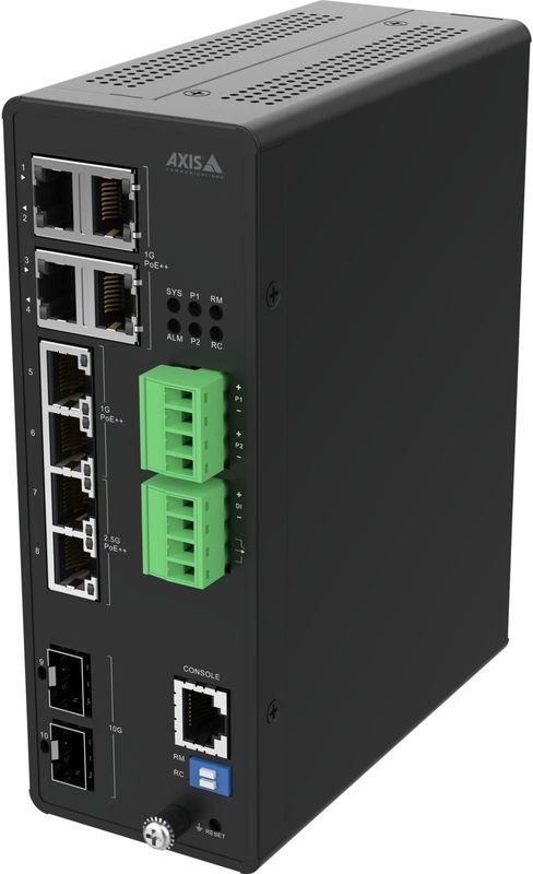 Axis 02621-001 netwerk-switch Managed 10G Ethernet (100/1000/10000) Power over Ethernet (PoE) Zwart