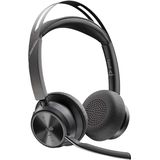 HP POLY Voyager Focus 2  Microsoft Teams Certified  USB-C-C Headset +USB-C/A Adapter +Charging Stand