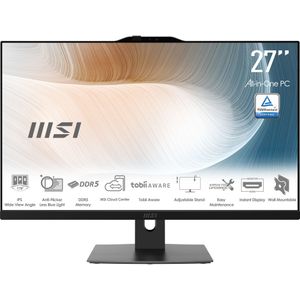 MSI Modern AM272P 1M-845EU - All-in-One PC - Zwart - 27 inch - Intel Core 7 - 16 GB DDR5 - 1 TB SSD - Windows 11 Pro