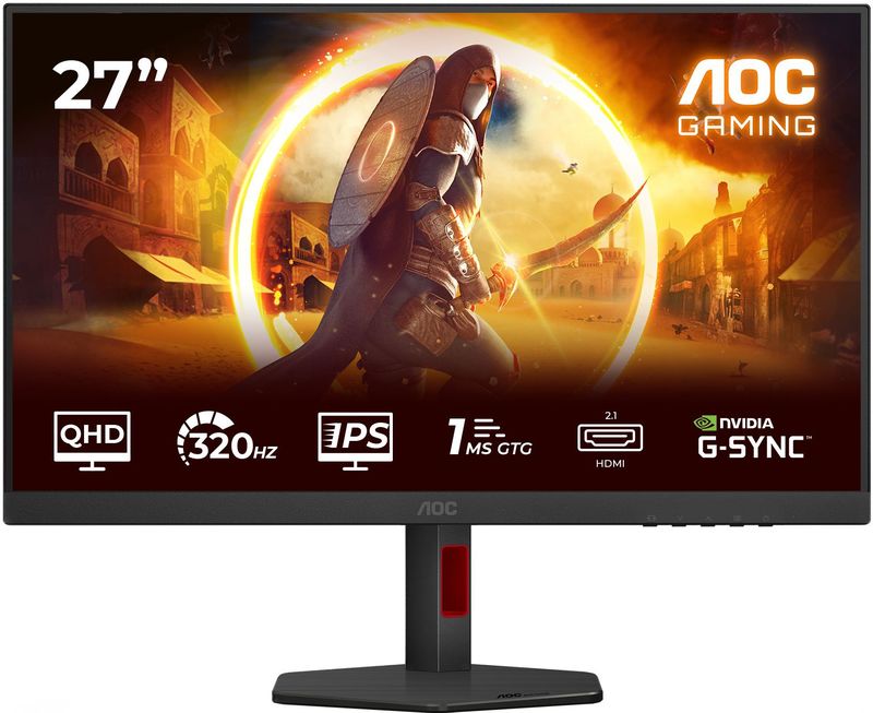 AOC - G4 Q27G4SRU - Computer Monitor - Zwart - 68,6 cm (27 inch) - 2560 x 1440 Pixels - Quad HD - LED