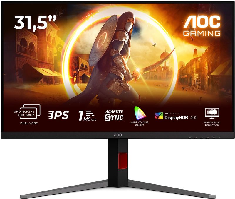 AOC G4 U32G4U computer monitor 80 cm (31.5") 3840 x 2160 Pixels 4K Ultra HD Zwart, Rood
