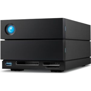 LaCie 2big Dock disk array 48 TB Desktop Zwart