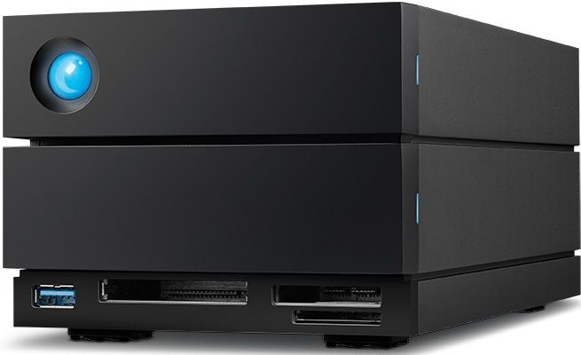 LaCie 2big Dock disk array 48 TB Desktop Zwart