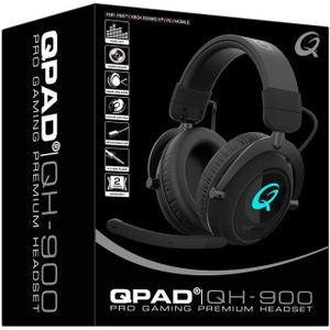 QPAD QH-900 Draadloze Gaming Headset - Zwart - PC PS4 PS5 Xbox