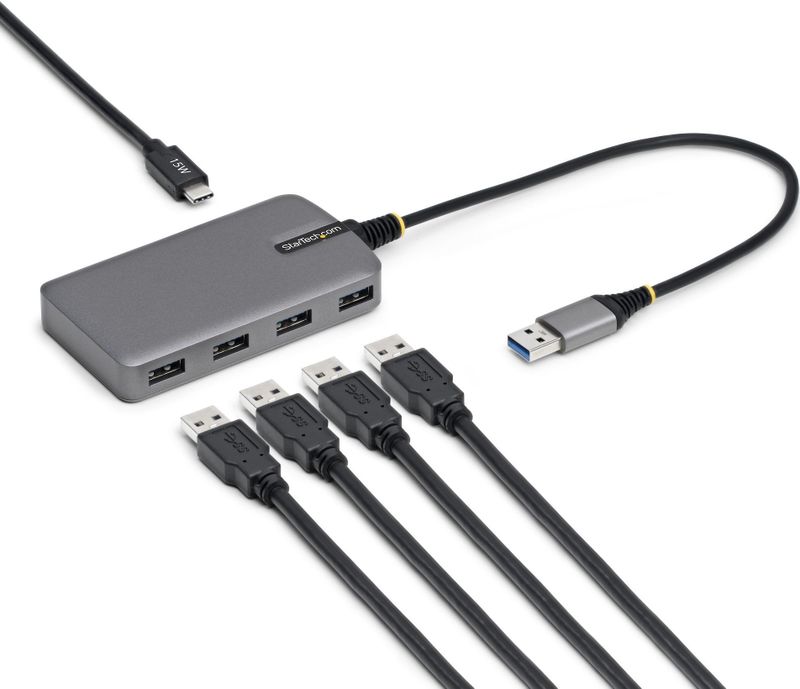 StarTech - Hub USB-A - 4 Poorten - 5 Gbit/s - Type-A naar 4X Type-A met USB-C Ingang