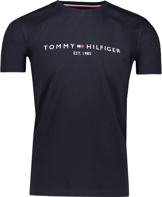 Tommy Hilfiger - mw0mw11465 ST 403 - T-shirt - Blauw - 100% Katoen