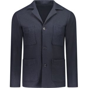 Aspesi Overhemd Blauw Heren Maat XL - W3AC21E522 01098 NAVY - Herfst-Winter - 100% Wol