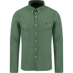 Polo Ralph Lauren  Overhemd Groen Heren Maat L - 710-966295 007 FATIGUE - Herfst-Winter