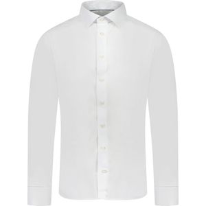 Eton  Overhemd Wit Heren Maat 38 - 10001234400 WHITE - All Season - 100% Katoen