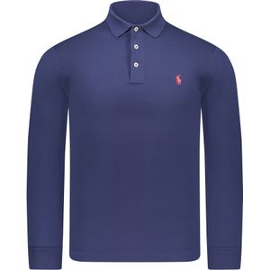 Polo Ralph Lauren  Polo Blauw Heren Maat S - 710-717285-ST 018 FR NAVY - All Season - 97% Katoen + 3% Elastan