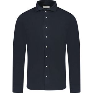 Profuomo  Overhemd Blauw Heren Maat 37 - PP2HC10010 Navy - All Season - 50% katoen + 50% polyester
