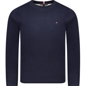 Tommy Hilfiger Sweater Blauw Heren Maat S - MW0MW30955 ST DW5 D.SKY - All Season - 81% Katoen + 19% Polyester