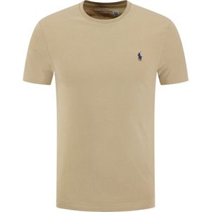 Polo Ralph Lauren  T-shirt Bruin Heren Maat S - 710-671438-W25 428 NATURE BROWN - Herfst-Winter - 100% Katoen